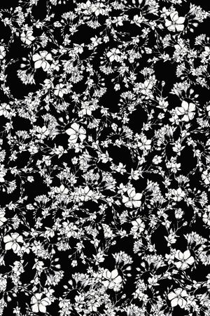 黑白华亿平台印花华亿平台图片