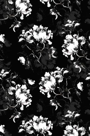 黑白华亿平台印花华亿平台图片