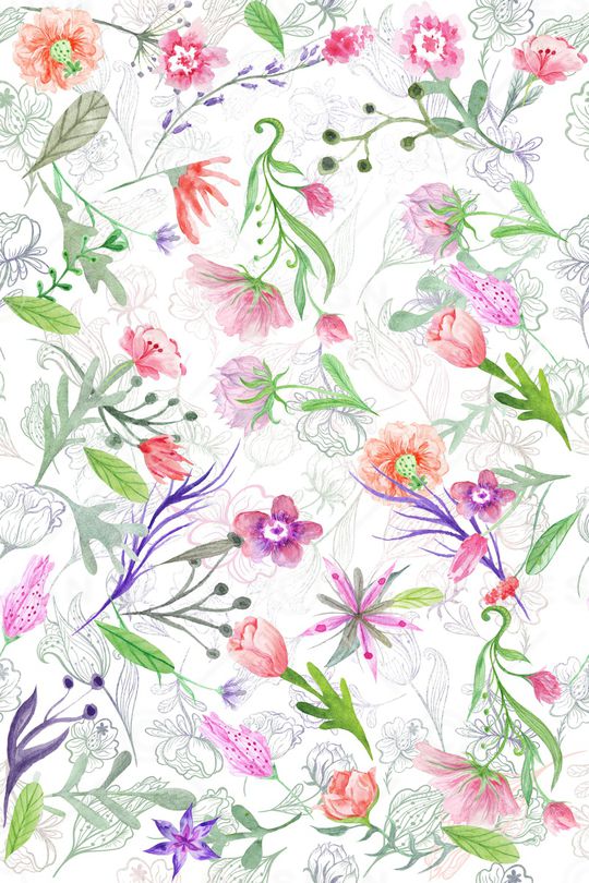 植物印花华亿平台图片