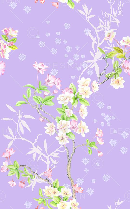 清爽底花卉印花华亿平台图片