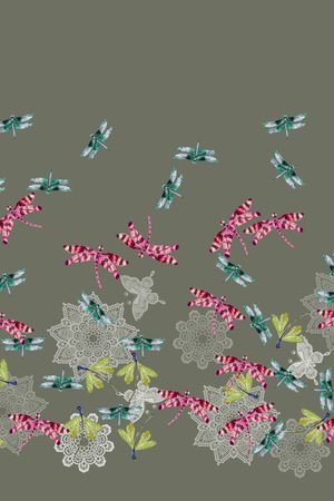 昆虫印花华亿平台图片