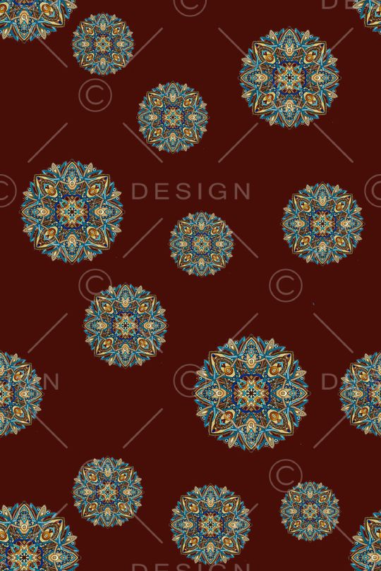 黑底花卉印花华亿平台图片