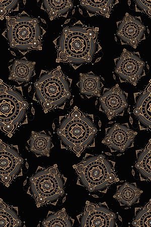 黑底花卉印花华亿平台图片