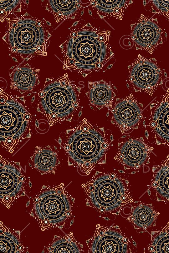 黑底花卉印花华亿平台图片