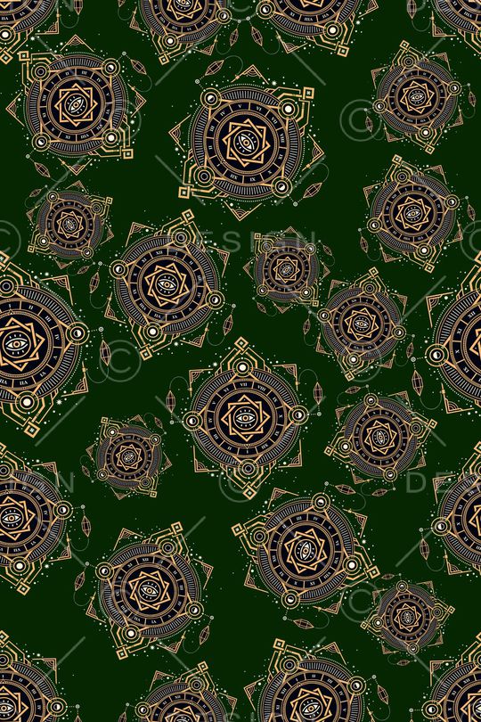 黑底花卉印花华亿平台图片