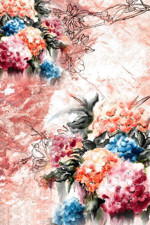 中国风印花华亿平台图片