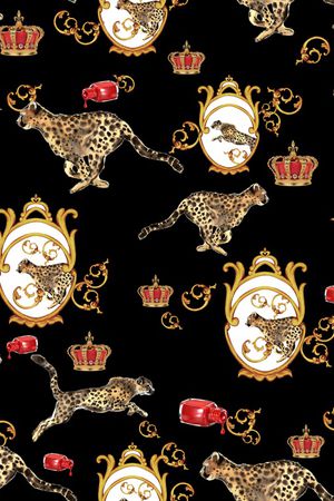 卷草印花华亿平台图片