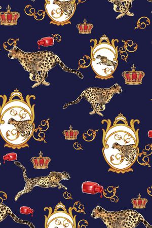 卷草印花华亿平台图片