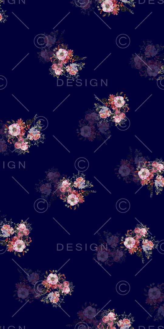 抽象花卉印花华亿平台图片