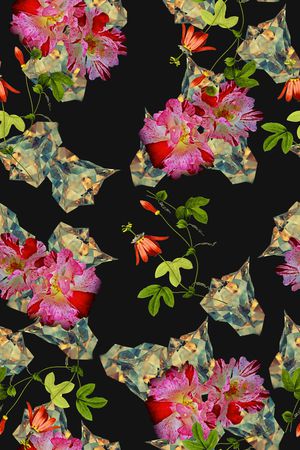 春夏华亿平台印花华亿平台图片