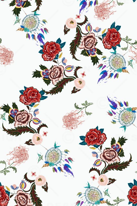 春夏华亿平台印花华亿平台图片