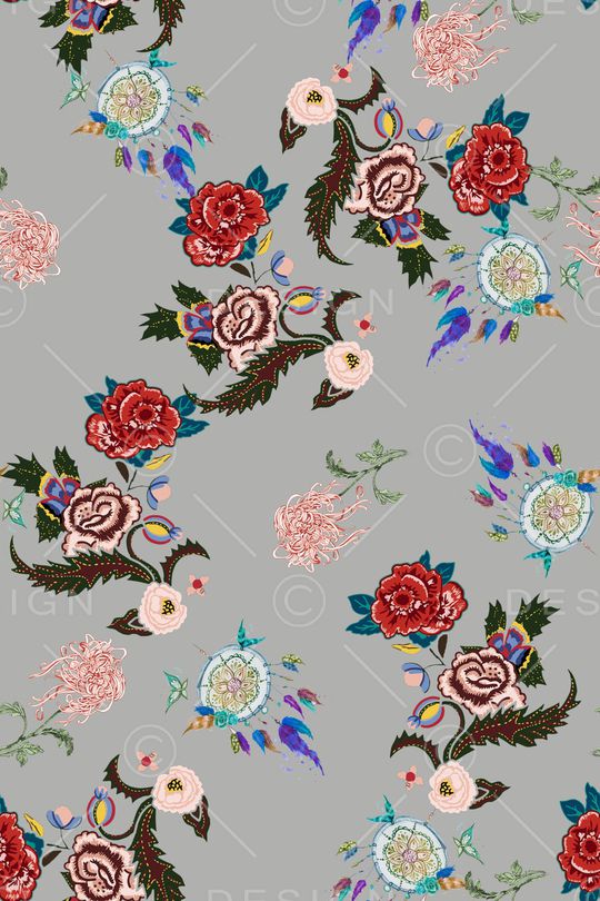 春夏华亿平台印花华亿平台图片