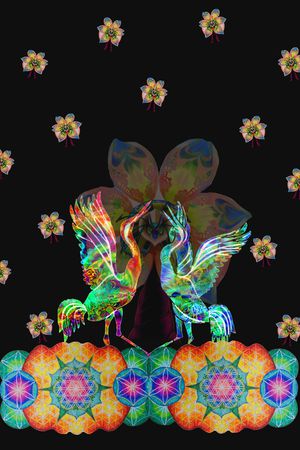 抽象印花华亿平台图片