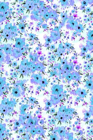 抽象花卉印花华亿平台图片