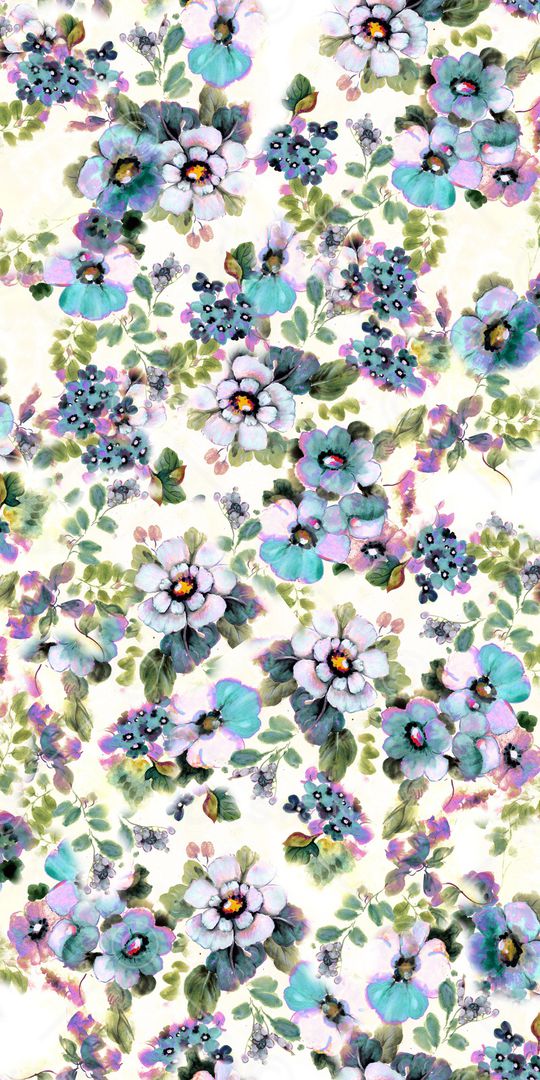 抽象花卉印花华亿平台图片