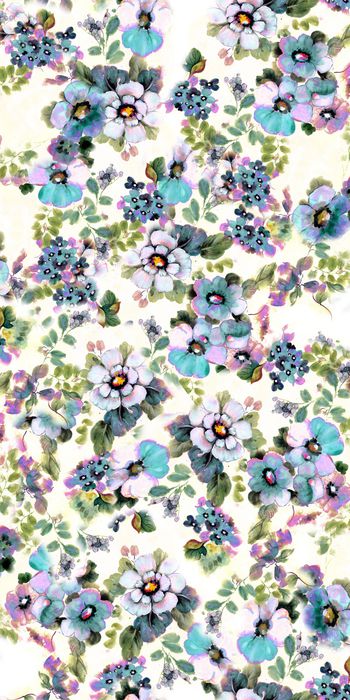 抽象花卉印花华亿平台图片