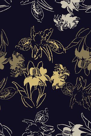 风格化花卉印花华亿平台图片