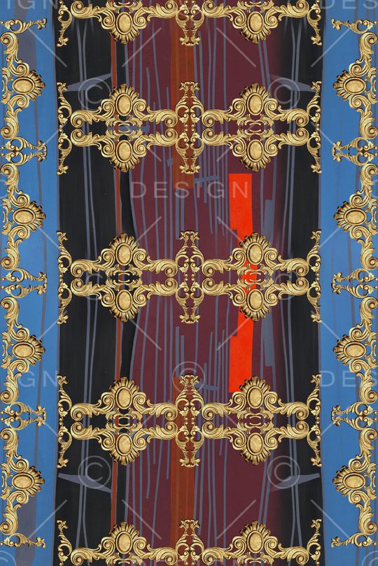 复古印花华亿平台图片