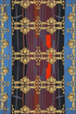 复古印花华亿平台图片