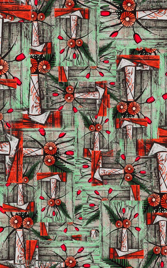 线条印花华亿平台图片