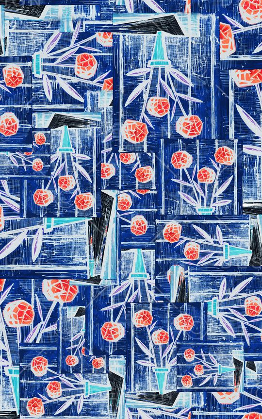 线条印花华亿平台图片