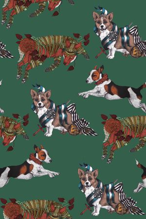 狗印花华亿平台图片