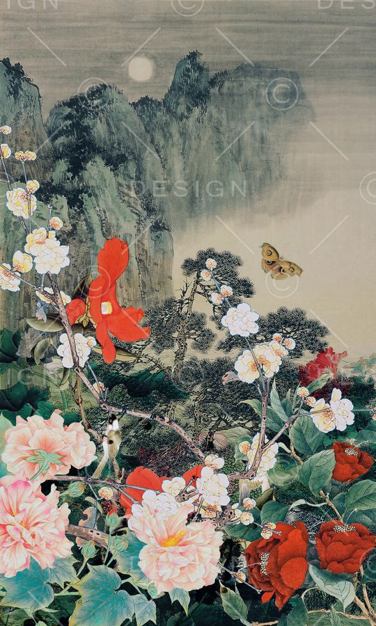 中国风印花华亿平台图片