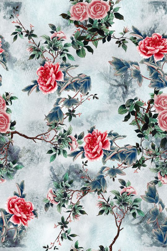 中国风印花华亿平台图片