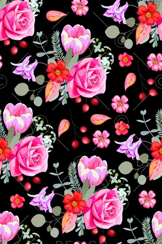 郁金香印花华亿平台图片