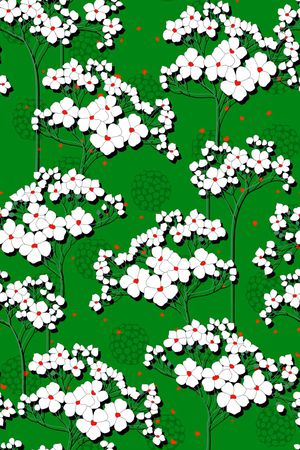 手绘花卉印花华亿平台图片