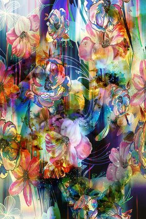 数码华亿平台印花华亿平台图片