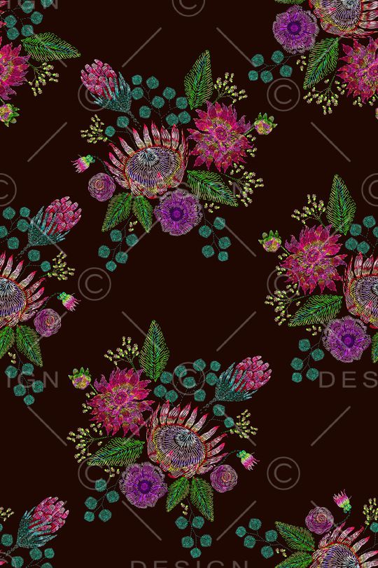 花卉印花华亿平台图片