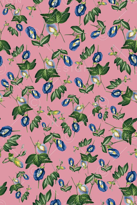 手绘花卉印花华亿平台图片