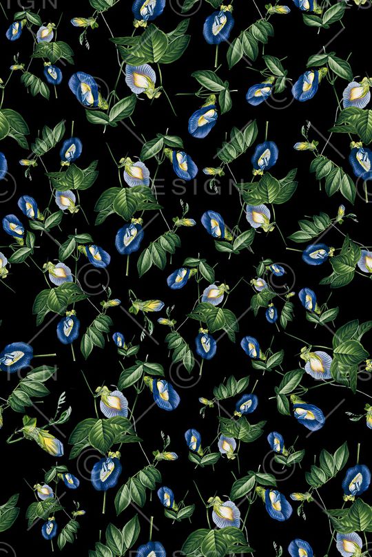 手绘花卉印花华亿平台图片