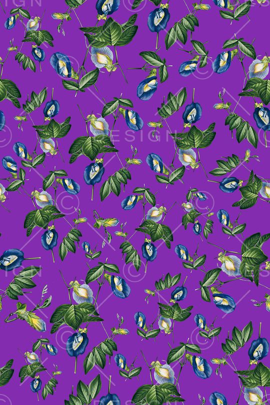 手绘花卉印花华亿平台图片