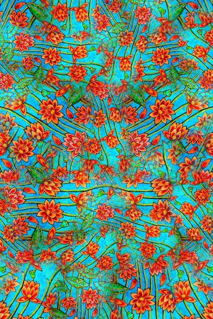 中国风印花华亿平台图片