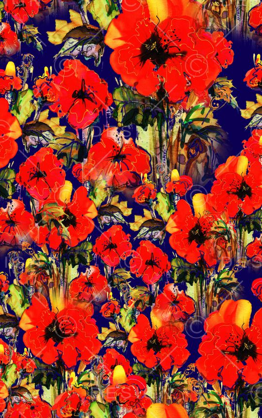 中国风印花华亿平台图片