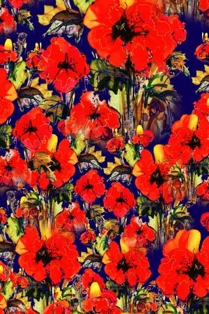 中国风印花华亿平台图片