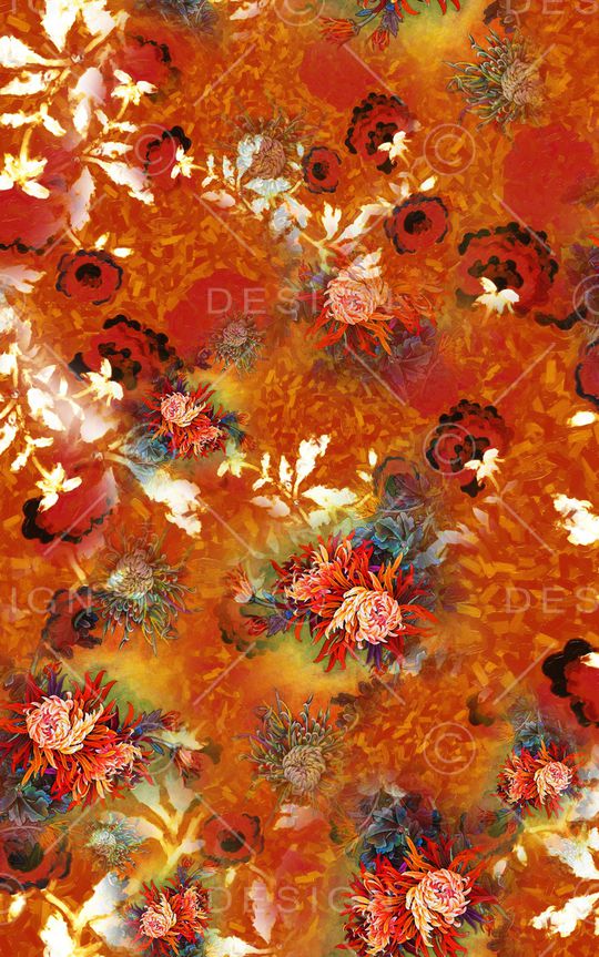 中国风印花华亿平台图片