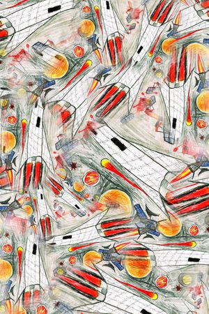 线条印花华亿平台图片