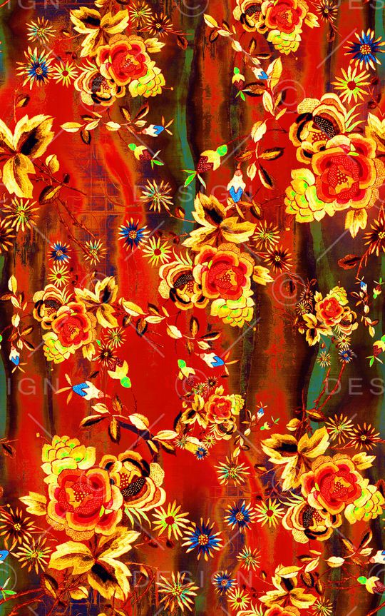 中国风印花华亿平台图片