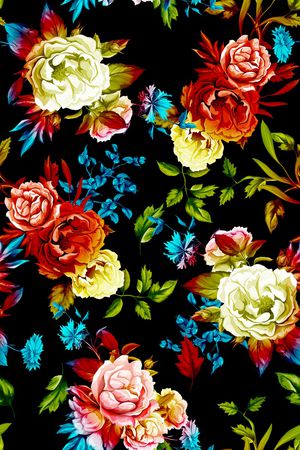 牡丹印花华亿平台图片