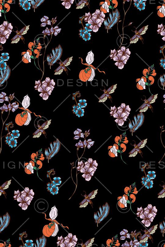 小碎花印花华亿平台图片