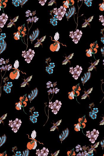 小碎花印花华亿平台图片