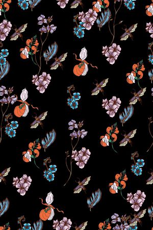 小碎花印花华亿平台图片