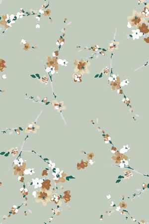 小碎花印花华亿平台图片