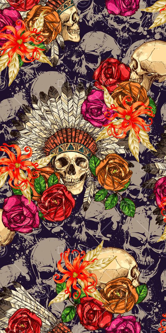 骷髅印花华亿平台图片