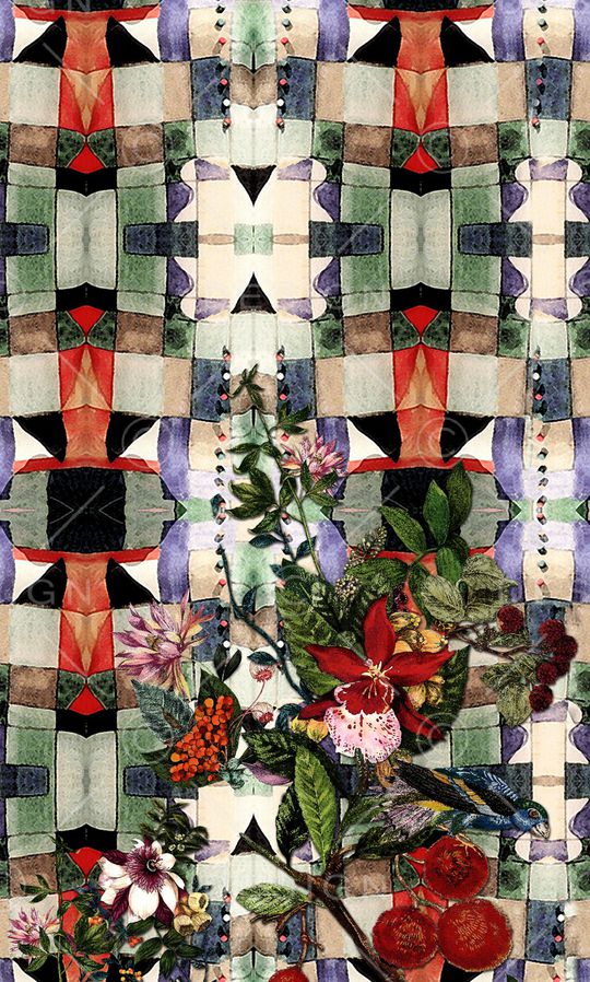 花卉印花华亿平台图片