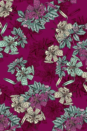 花卉印花华亿平台图片