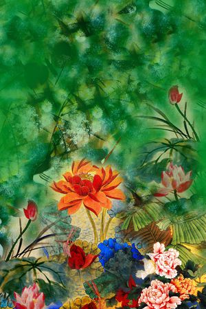 定位花印花华亿平台图片